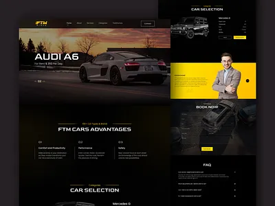 Car Rental website car rental website cars web design dark theme latest design luxury cars newest ui design premium cars web design radial code radialcode ui ui design uiux web design website design