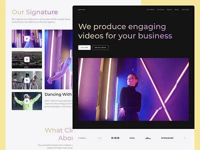 Framer Template for Video Production Agencies creative web design framer framer design framer template graphic design portfolio portfolio template responsive responsive website ui ui design uiux ux video video agency video playlist video production web design webdesign website
