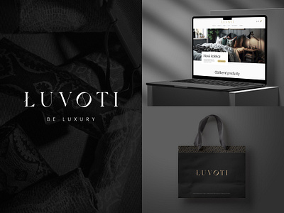 Luvoti - Logo Design branding dark black gold graphic design logo luxory pattern ui ux