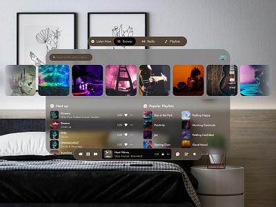 Music app Dashboard app design logo mobile ui ux web