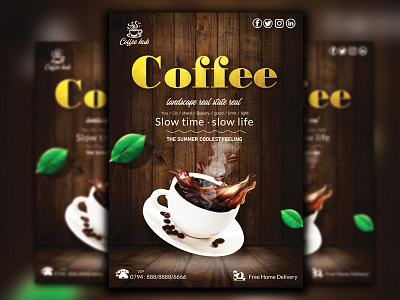 Coffee Flyer coffee flyer graphic design illustration
