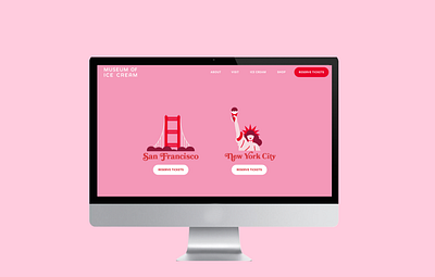 Museum of Ice Cream design ui web