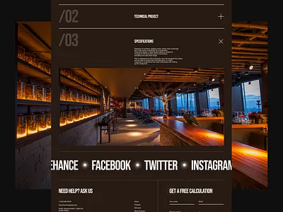 RFR / Restaurant Interior Studio branding design interior interior design studio interior studio landing landing page restaurant design ui ux uxui uxui design web web design website website design