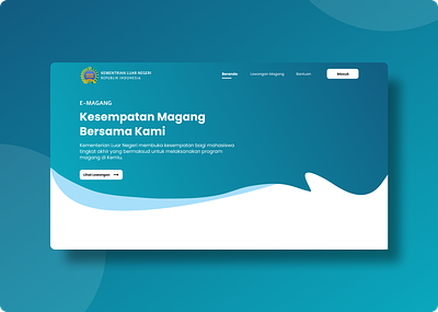 E-Magang: corporate site, professional graphic design magang ui web