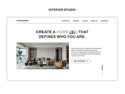 #2 UI/UX for Interior Design Studio design figma ui uiux design user interface ux ux experience website