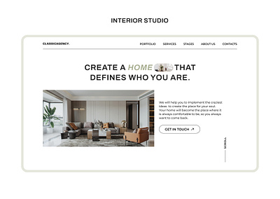 #2 UI/UX for Interior Design Studio design figma ui uiux design user interface ux ux experience website