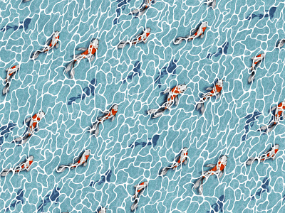 Sea Pattern Design asian beach clipart design hand drawn illustration island japanese nature ocean pattern sea seamless pattern summer water