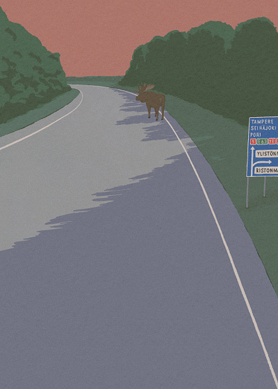 moose walks adventures illustration pictures