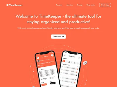 Task Management Website 3d application dark mode efficiency figma animation homepage icons interaction ios layout light mode mockups orange project management prototype task management time management ui ux website