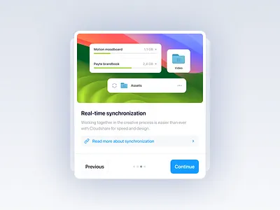 Modal - Synchronization app clean components design desktop feature green illustration link minimal mobile modal onboarding popup product ui ux