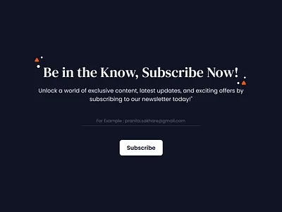 Daily UI 26 - Subscribe card cardlayout design newsletter notify subscribe typography ui
