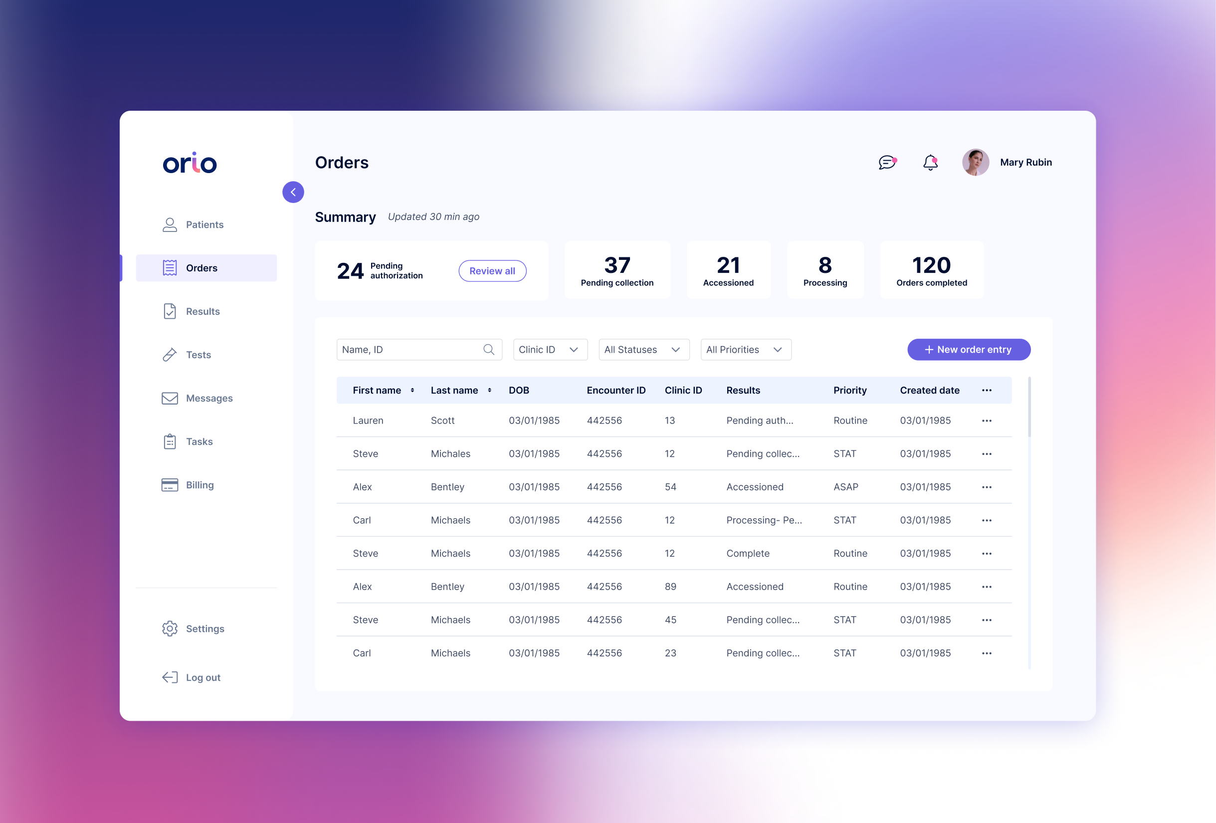 Health industry platform product design uxui visual design