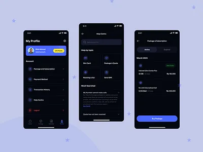 Internet Provider App Design app design app development design mobile application ui ui design