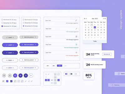 Health Industry Platform design system product design uxui