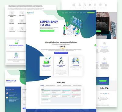 XceedNet website design branding graphic design ui