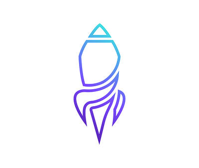 Rocket logo art brand branding design illustration logo minimal rocket simple ui vector