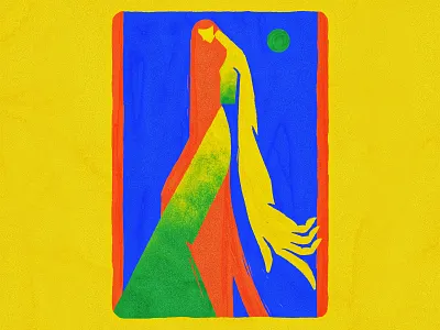 Profile 01 2d illustration blue digital art fashion fashion illustration girl green illustration profile red redhead yellow