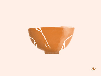 Designing in the cracks ceramics design graphic design illustration procreate reflection