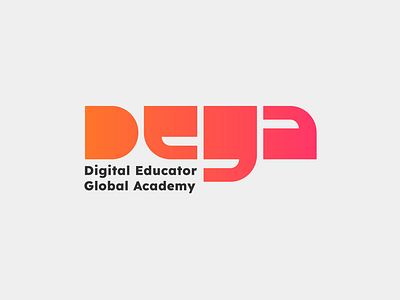 Digital School Logo bauhaus branding classy design digital friendly geometric global gradient graphic design logo logo design modern school teacher vector young