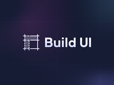 Build UI - Logo Design blueprint brand identity interface logo mark symbol ui user