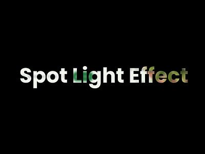 Spot Light Effect 3d animation branding graphic design logo motion graphics