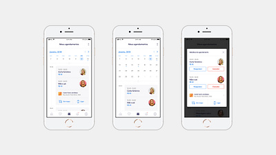 Prit - Calendar app appointments calendar design ios mobile ui