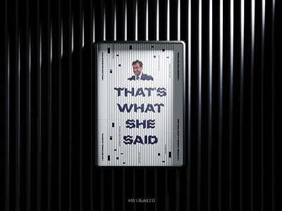 Broken Type - Poster Design graphic design michael scott poster poster design the office typography