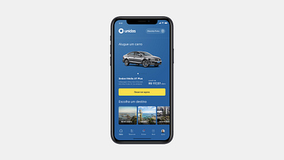 Unidas - App concept app concept design interface mobile rent a car ui unidas