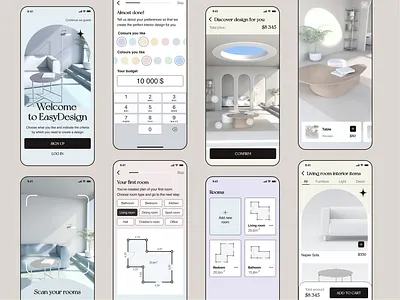 Easy Design AI mobile app 3d app branding design graphic design illustration logo ui ux