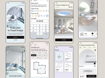 Easy Design AI mobile app 3d app branding design graphic design illustration logo ui ux
