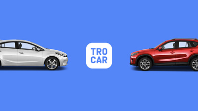 Trocar - Branding app branding car concept design graphic design logo mobile tradein visual identity