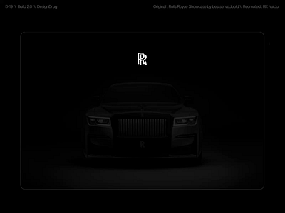 Rolls Royce Showcase - Interaction animation car hero section interaction landing page rolls royce ui ui design ux website
