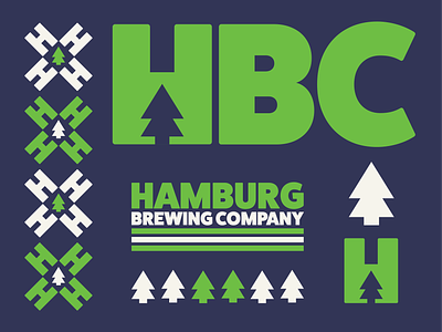 Hamburg Brewing Company - Buffalo Breweries beer brewery logo brewery merch buffalo hamburg logo retro thick lines