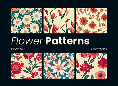 Flower Patterns Pack No 3 printable