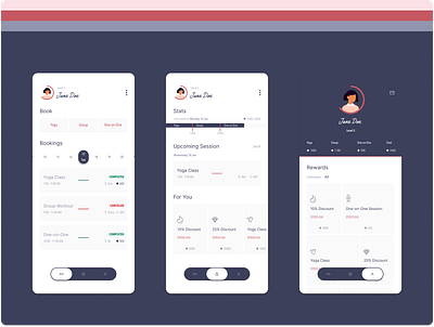 Get Up Go app design graphic design ui ux