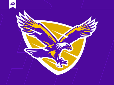 Flying Hawk cartoon design eagle graphic design illustration logo mascot sports logo vector