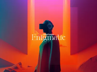 Enigmatic ar cover design graphic design meta metaverse modern music poste poster art soundcloud spatial spotify typography vision pro vr