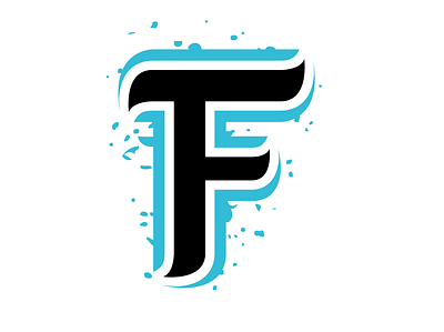 F logo art brand branding design f illustration letter logo minimal simple splash ui vector