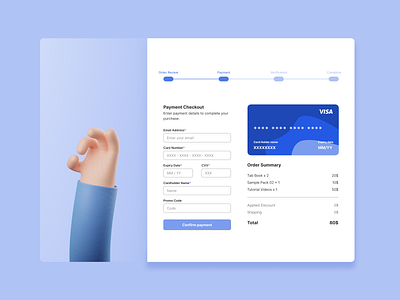 Day 002 - Credit Card Check out 2d checkout creditcard dailyui glassmorphism payment ui webdesign