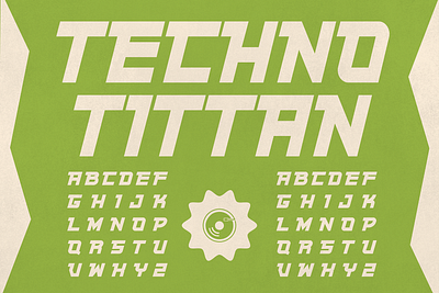 Techno Titan bold branding design display font dj font graphic design logo motion graphics sharp sport techno typeface vintage