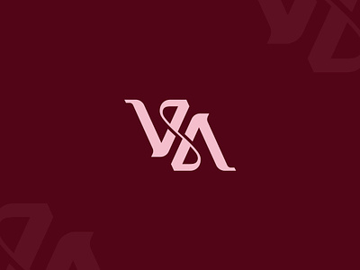 VA Ambigram Monogram Logo (1/3) ambigram logo av logo branding letter logo logo design luxury logo minimalist logo monogram logo va logo