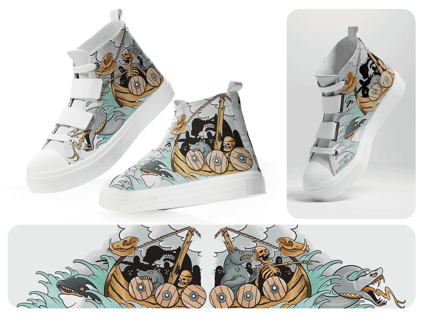 Raid on a rave branding design illustration north pagan wolf