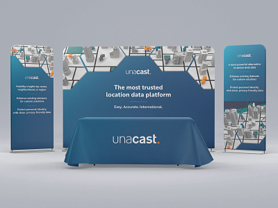 Unacast Booth Design brand branding creativity design graphic design