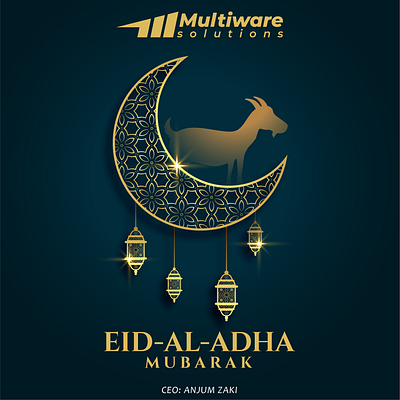 "Eid is the time to eat, drink, and be merry!" graphic design