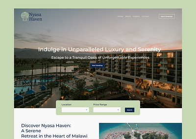 Brand Identity Concept For A Hotel & Resort branding design figma graphic design logo ui ui design ux ux design web web design website