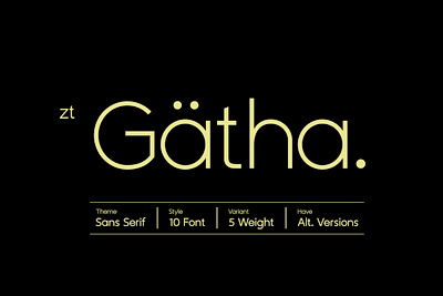 ZT Gatha - Free Font clean display font free free font freebie minimal modern sans sans serif type typeface