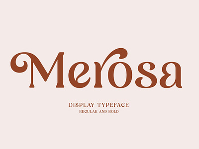 Merosa - Display Typeface alternate brand identity branding classic display font elegant free free font freebie ligature logo logos modern packaging type typeface