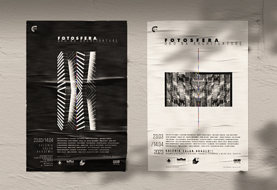 Exhibition poster design / Fotosfera exhibition graphic design identity poster design typography