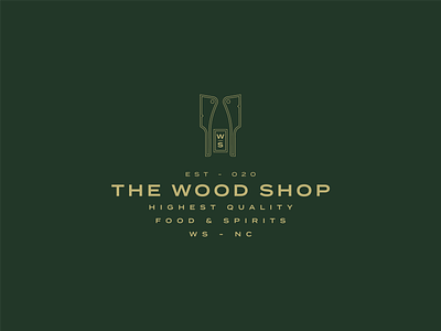 The Wood Shop brand identity branding design identity logo logo design mark