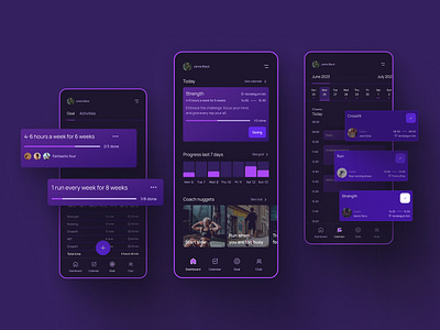 Gymly – it's time app calendar gym gymly product design schedule ui ux